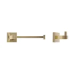 Italia Capri 2-Piece Bronze Bath Hardware Set - Toilet Paper Holder & Robe Hook thumbnail 1