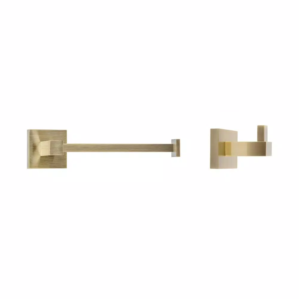 Italia Capri 2-Piece Bronze Bath Hardware Set - Toilet Paper Holder & Robe Hook