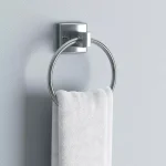 Franklin Brass Century Polished Stainless Steel Towel Ring - Modern Minimalist Hand Towel Holder thumbnail 2