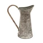 LITTON LANE 10 in. x 12 in. Gray and Rust Brown Hammered Tin Watering Jug Decor thumbnail 2
