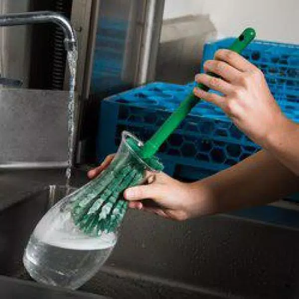 Carlisle Sparta 12 in. Green Polyester Bottle Brush (6-Pack)