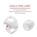 SecurityMan Door and Stove Knob Security Covers (4-Pack) - Child Proof Safety Locks thumbnail 4