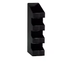 Unbranded Black 4-Section Vertical Countertop Lid and Condiment Organizer thumbnail 1