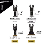 Milwaukee OPEN-LOK 31-Piece Oscillating Multi-Tool Blade & Triangle Sandpaper Starter Kit thumbnail 4