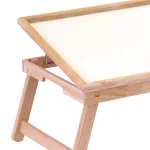 Winsome Ventura Breakfast Bed Tray, Foldable Wood Serving Tray with Melamine Top thumbnail 4