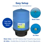 Express Water 11 Gallon Reverse Osmosis Storage Pressure Tank - 8 Gallon Capacity RO Water Filtration Expansion Tank thumbnail 5