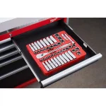 Milwaukee 62-Piece 1/2 in. Drive SAE/Metric Ratchet, Socket, and Ratcheting Wrench Set thumbnail 7