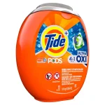 Tide PODS Ultra OXI Laundry Detergent Pods, 4-in-1 Stain Remover & Color Protector, HE Compatible, 61-Count thumbnail 2