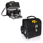 ONIVA Pranzo Iowa Hawkeyes Black Insulated Lunch Bag with Cutlery Set thumbnail 2
