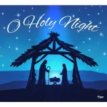 My Door Decor 7 ft. x 8 ft. Nativity Scene O'Holy Night Christmas Garage Door Banner Mural thumbnail 1