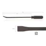 TEKTON 17 in. Angled Tip Pry Bar with Steel Striking Cap thumbnail 4
