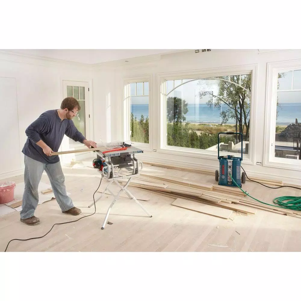 Bosch 10 in. Corded Portable Table Saw, 15 Amp, 4 HP with Smart Guard System