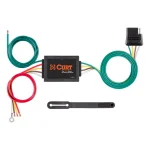 CURT 3-to-2-Wire Taillight Converter with 4-Way Flat Connector thumbnail 1