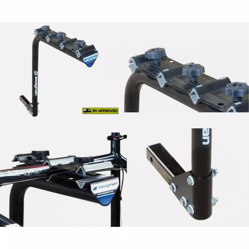 Swagman Original 4-Standard Single Arm Hitch Bike Rack for 2 in. Receivers, Fits Up to 4 Bikes