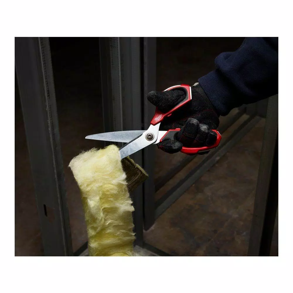 Milwaukee Jobsite Straight Scissors with 25 ft. Compact Tape Measure Set