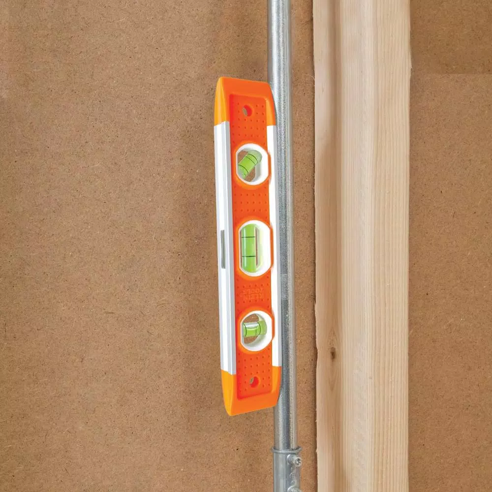 Klein Tools 9-Inch Magnetic Torpedo Level with High-Visibility Orange Body