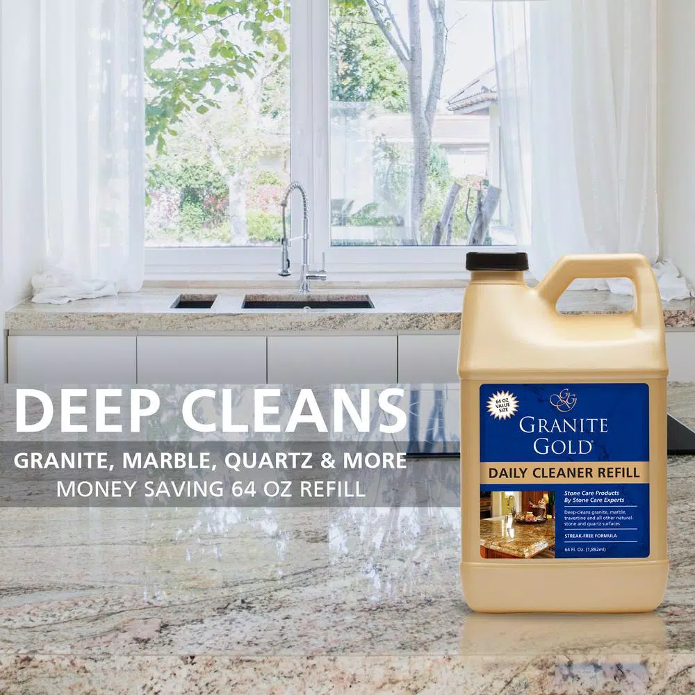 Granite Gold Daily Cleaner Refill, 64 oz. for Granite, Marble, Quartz and Natural Stone