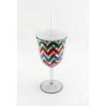 BergHOFF CookNCo 13 oz. Acrylic Wine Glasses, 16-Piece Assorted Pattern Set thumbnail 3