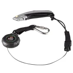 Ergodyne Squids 3001 Standard Black Retractable Tool Lanyard with Single Carabiner and Loop End (2 lb Capacity) thumbnail 7