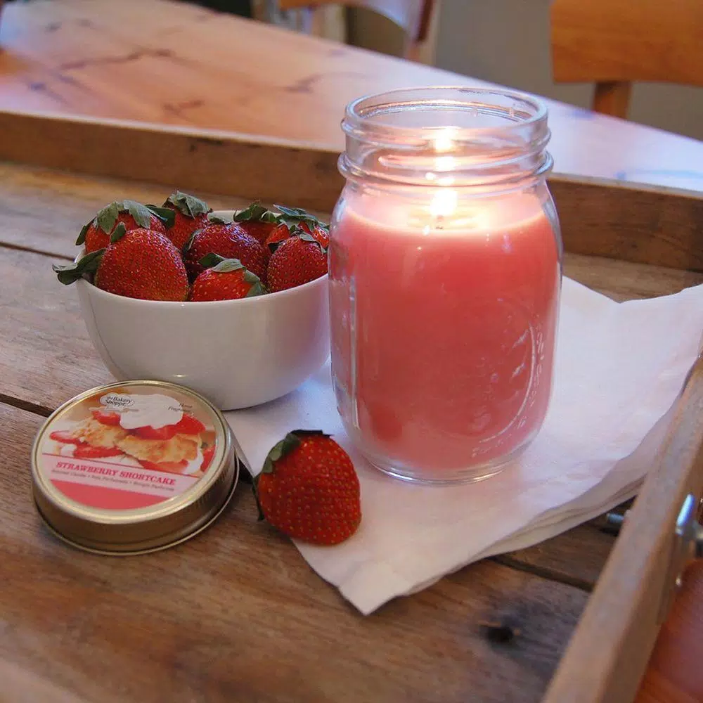 LUMABASE Bake Shoppe Collection 12 oz. Mason Jar Scented Candles, 3-Pack
