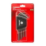 Husky SAE Long Arm Hex Key Set, 13-Piece Alloy Steel Allen Wrench Set with Color-Coded Caddy thumbnail 2