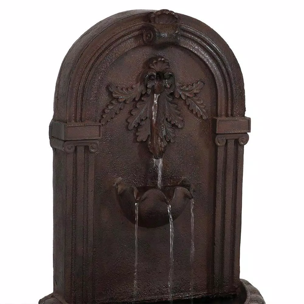 Sunnydaze Decor Florence Iron Electric Outdoor Wall Fountain, Bronze