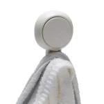 Bath Bliss 4 Pack Gel-Suction Power Hooks, Heavy Duty White Robe and Towel Hooks thumbnail 4