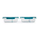 Manna TruDivide 46 oz. Glass Food Storage Container with 2-Compartment Leakproof Lid (2-Pack) thumbnail 3
