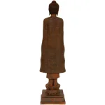 Oriental Furniture 21 in. Semui-in Buddha Statue - Rust Patina Resin Sculpture thumbnail 2
