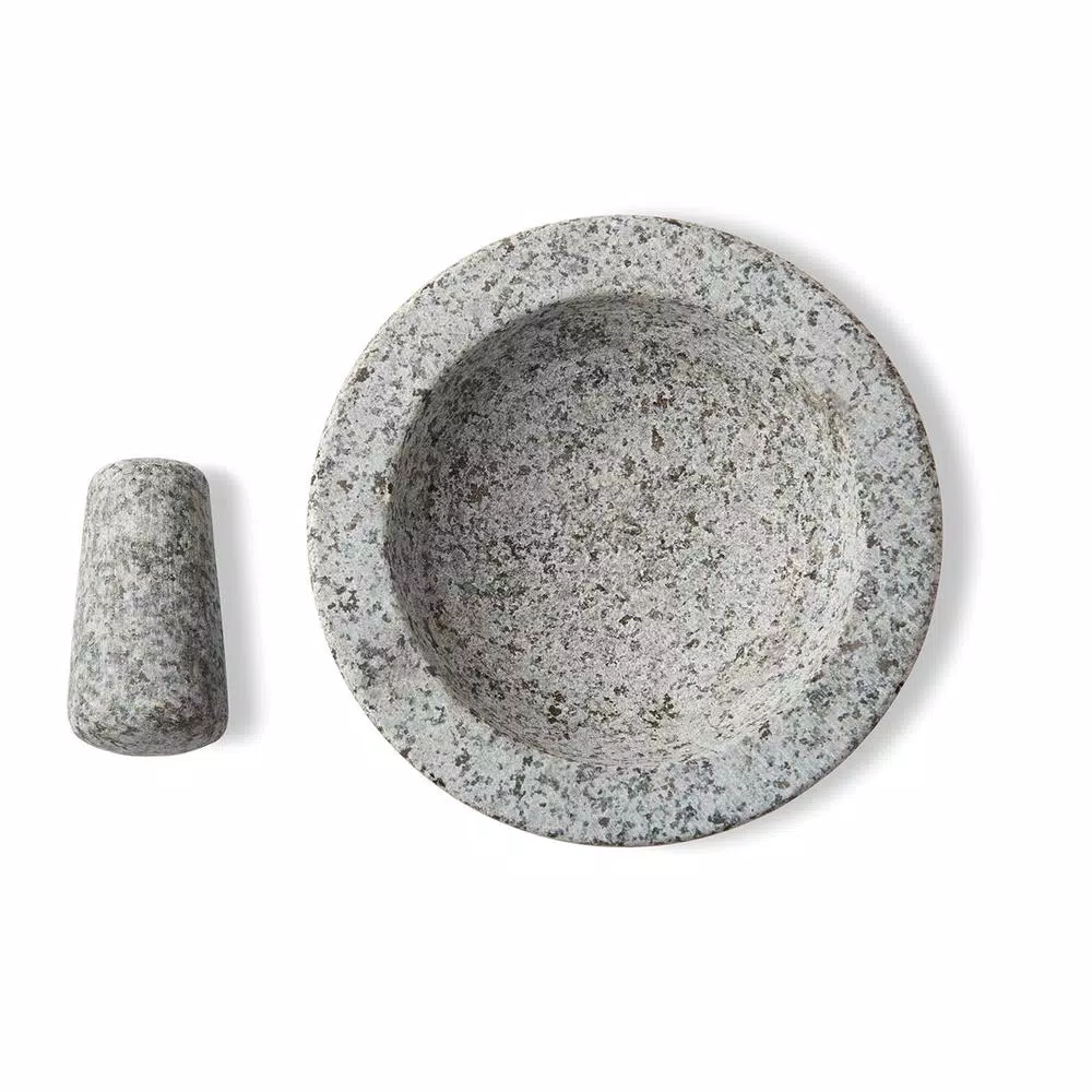 Fox Run 8 in. Granite Mortar and Pestle Set with Tejolote