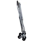 Milwaukee Silver Steel Easy Climb 3-Wheel Shopping Cart with Accessory Basket, 75 lb Capacity thumbnail 4