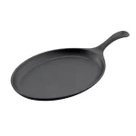 Tramontina 6-Piece 10 in. Cast Iron Fajita Pan Set with Wood Trivets and Handle Mitts thumbnail 4