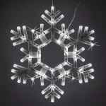 Kringle Traditions 20 in. 70-Light Cool White Twinkle LED Folding Snowflake Decoration thumbnail 1