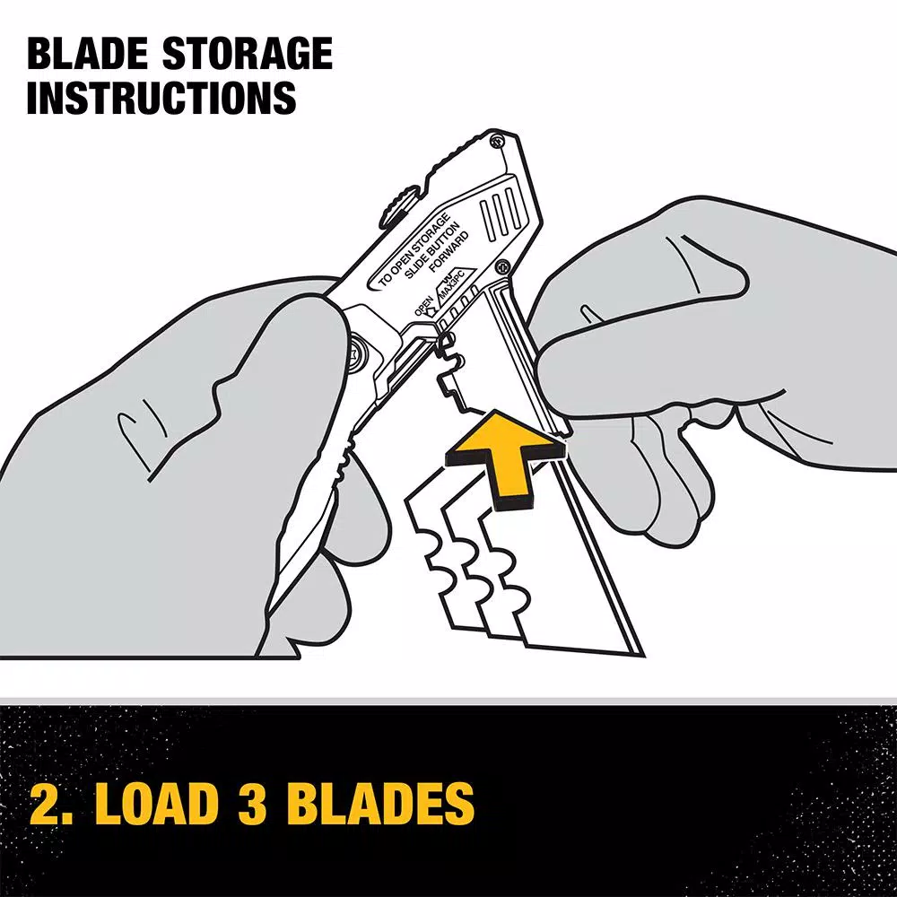 DEWALT Auto Load Folding Utility Knife with Integrated Blade Storage