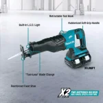 Makita 36V (18V X2) LXT Brushless Cordless Reciprocating Saw Kit with (2) 5.0Ah Batteries and Charger thumbnail 4