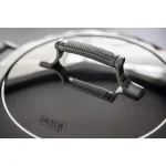 Saveur Selects 2 qt. Tri-Ply Stainless Steel Chef's Pan with Lid thumbnail 3