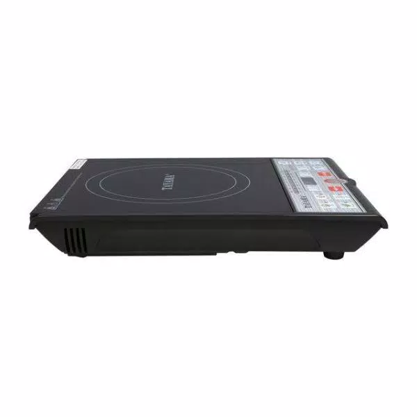 Tayama 1500W Single Burner 8 in. Black Induction Hot Plate with Shabu Cooking Pot