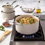 Denmark Tools for Cooks Monaco 10-Piece Fog Aluminum Non-Stick Cookware Set thumbnail 8