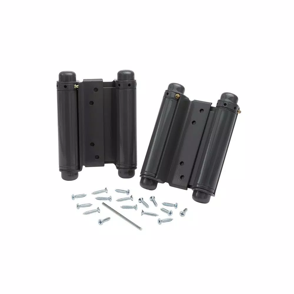 Taco Trans-Atlantic Co. 6 in. Double Acting Spring Hinge, Steel Base, Prime Coat (Set of 2)