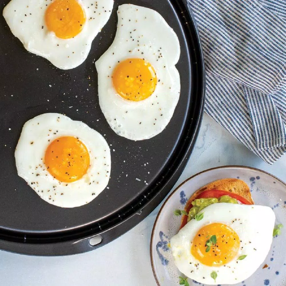 Nordic Ware Aluminum Reversible Round Griddle with Nonstick Coating, 12 in.