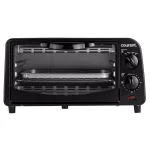 Courant 4-Slice Countertop Toaster Oven with Bake and Broil Functions, Black thumbnail 1