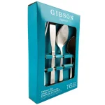 Gibson Minetta Lane 16-Piece Stainless Steel Flatware Set, Service for 8 thumbnail 1