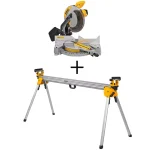 DEWALT 12 in. 15 Amp Corded Single Bevel Compound Miter Saw with Heavy Duty Miter Saw Stand thumbnail 1