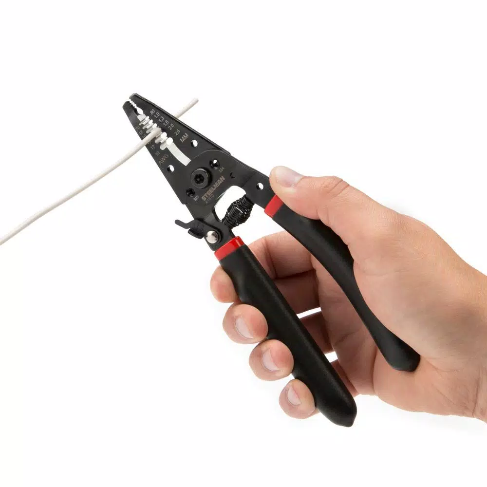 Steelman 41873 Universal Wire Stripper and Cutter, 20-10 AWG, 7 in.