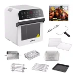 GoWISE USA 1600W White Air Fryer Oven and Rotisserie, 12.7 Qt. Electric Countertop Oven with 15 Presets thumbnail 1