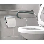 Alpine Industries Single Post Toilet Paper Holder with Storage Shelf, Brushed Stainless Steel thumbnail 5