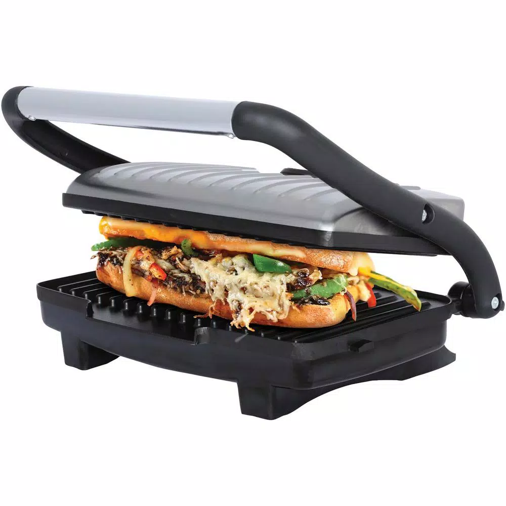 Brentwood Appliances 1,000-Watt Metallic Ceramic Panini Press & Sandwich Maker
