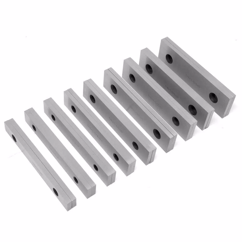 WEN 18-Piece Precision-Ground Parallel Gauge Set, 6 in. x 1/4 in., with Hard-Shell Case