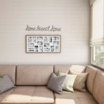 Lavish Home "Home Sweet Home" Metal Cutout Wall Sign, Black Farmhouse Decor thumbnail 6