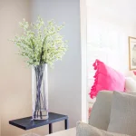Nearly Natural Giant White Cherry Blossom Silk Floral Arrangement with Cylinder Vase thumbnail 2